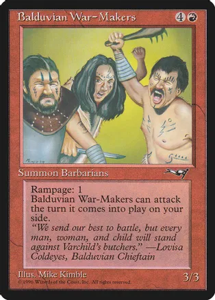 Balduvian War- Makers
