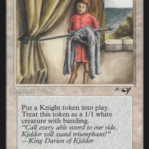 Errand of Duty (Page Holding Sword)