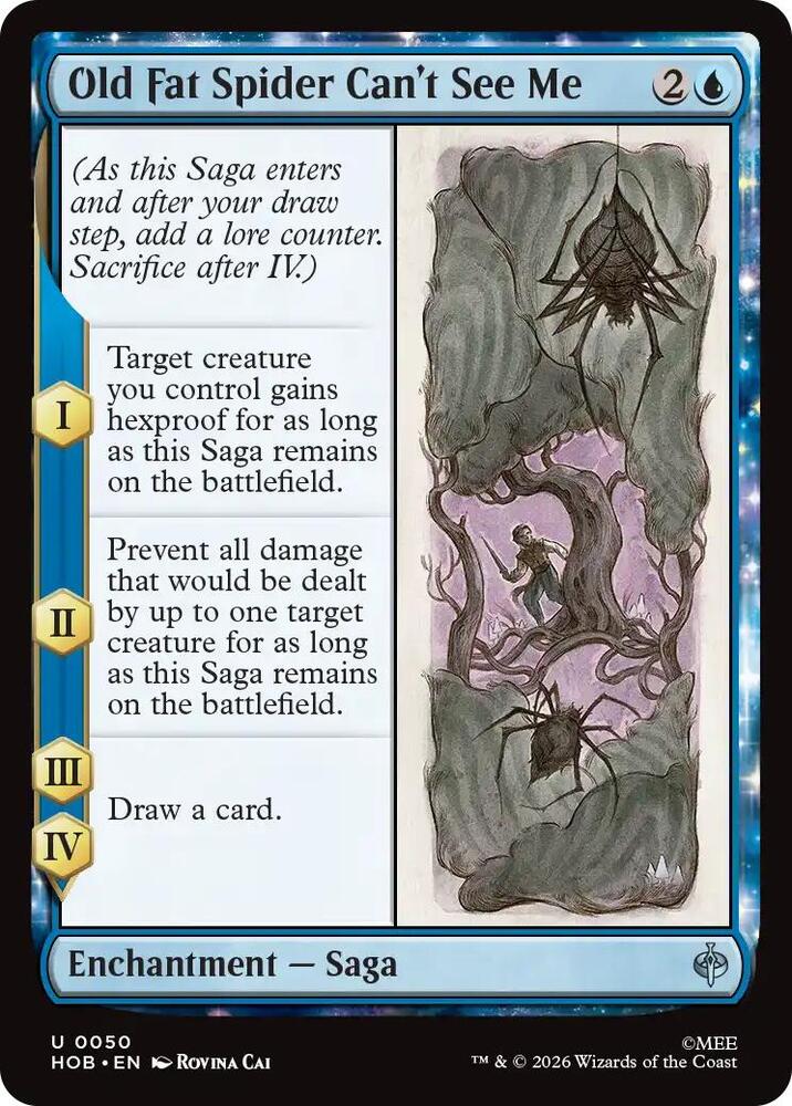 Old Fat Spider Can't See Me- Foil